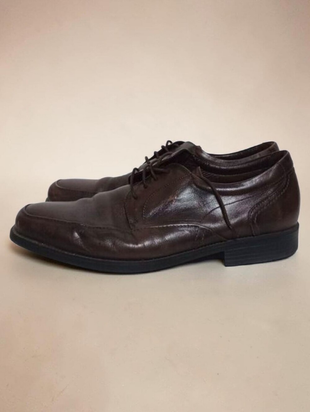 Fluchos Brown Leather Lace Up Oxford Casual Walking Comfort Shoes 44 Mens Spain